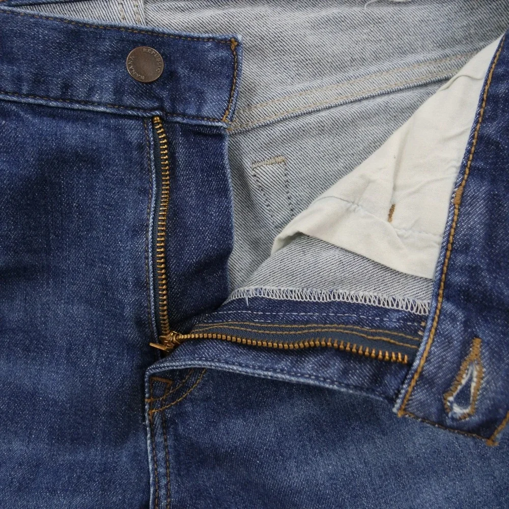 Banana Republic Jeans Mens 32 Blue Slim Straight Fit Mid Rise Zip Fly Denim